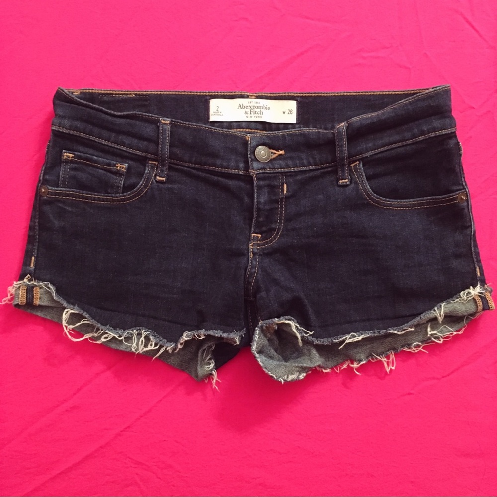 2/$20 Abercrombie & Fitch Dark Wash Jean Shorts